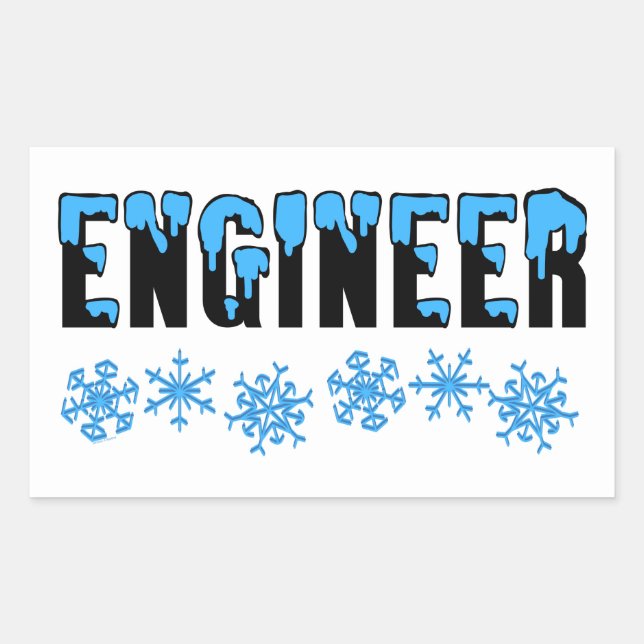 Engineer Snowflake Sticker (Front)