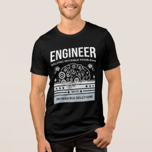 Engineer - Solving Invisible Problems Tri-Blend Shirt