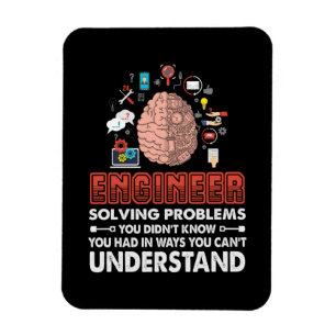 Engineer Solving Problems Magnet