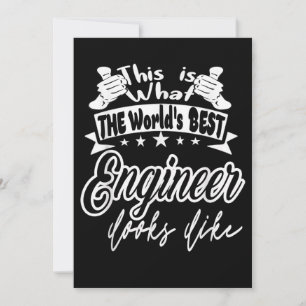 Engineer This Is Worlds Best Engineer Looks Like Holiday Card