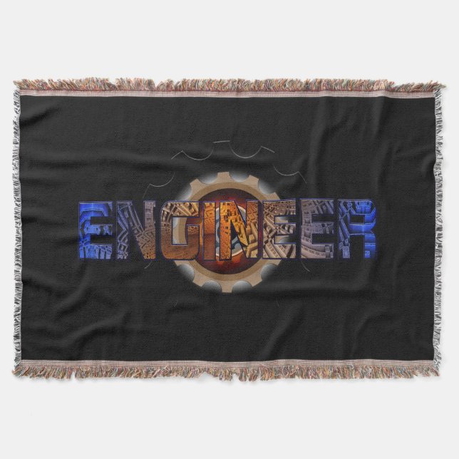 Engineer Throw Blanket (Front)