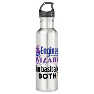 Engineer Wizard I'm Basically Both 710 Ml Water Bottle