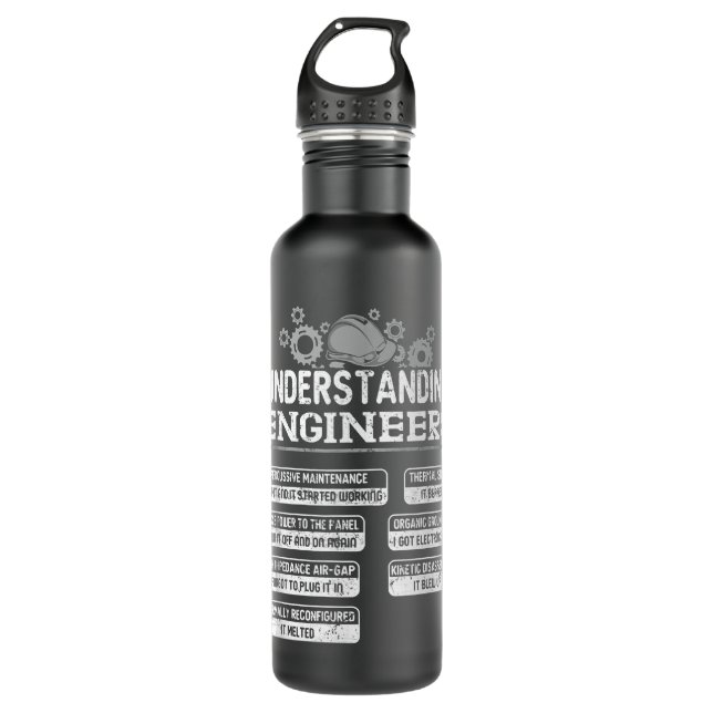 engineering Computer civil Understanding Engineers 710 Ml Water Bottle (Front)