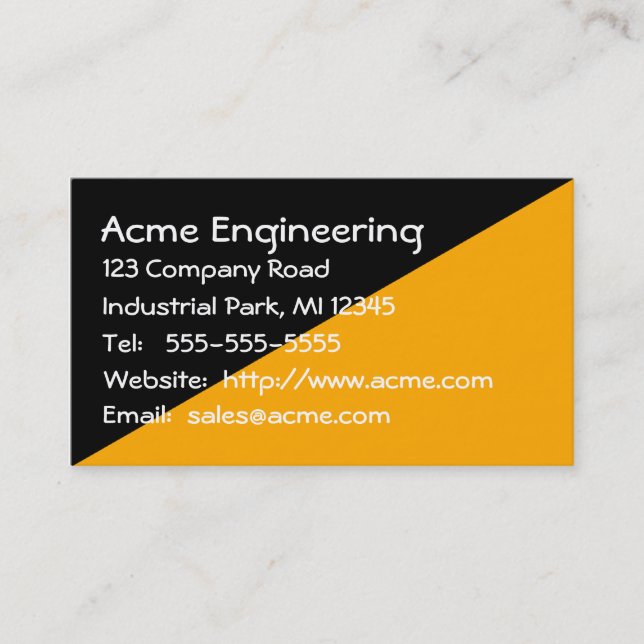 Engineering Construction Surveyors Business Card (Front)