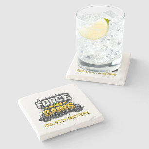 Engineering Gains: Physics Force Personalized  Stone Coaster