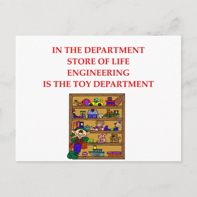 ENGINEERING gifts Postcard (Front)