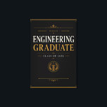 Engineering Graduate 2026 Elegant Gold Art Canvas Print<br><div class="desc">Premium Engineering Graduate 2026 design featuring an elegant gold-on-black layout with a refined academic style. Built for high-intent buyers searching engineering graduation decor, Class of 2026 designs, and sophisticated graduation keepsakes. The classic typography and ornamental details create a strong premium aesthetic that performs well in searches for engineering graduate decor...</div>