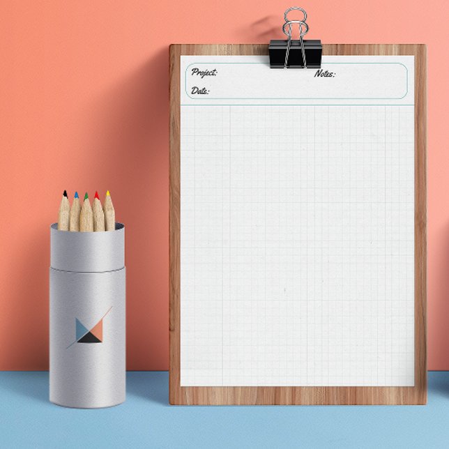 Engineering Graph Sheets Grid Paper 6mm Blue Notepad (Engineering Graph Sheets Grid Paper 6mm Blue Notepad)