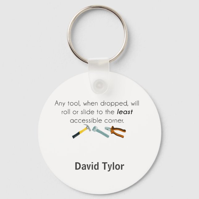 Engineering humour keychain (Front)