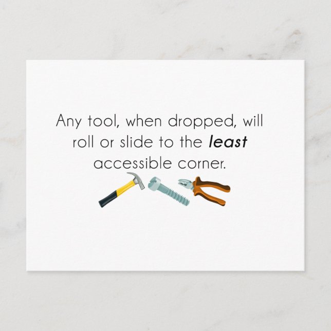 Engineering humour postcard (Front)