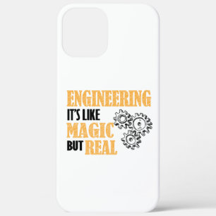 Engineering - It's Like Magic But Real Funny iPhone 12 Pro Max Case