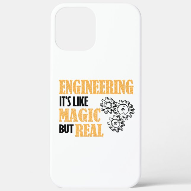 Engineering - It's Like Magic But Real Funny Case-Mate iPhone Case (Back)