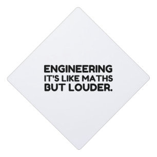 Engineering Like Math But Graduation Cap Topper