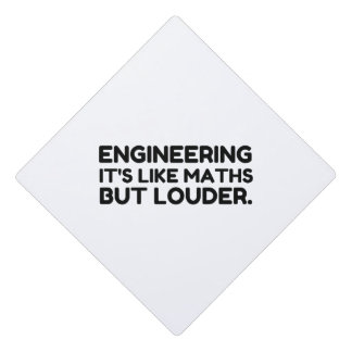 Engineering Like Math But Graduation Cap Topper
