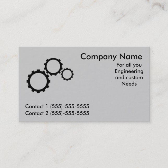 Engineering Template Business Card (Front)