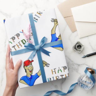 Engineer's Birthday Wrapping Paper