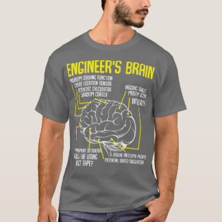 Engineers Brain Funny Engineering Games Process T-Shirt