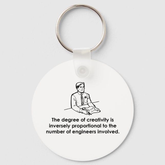 Engineers & Creativity Keychain (Front)