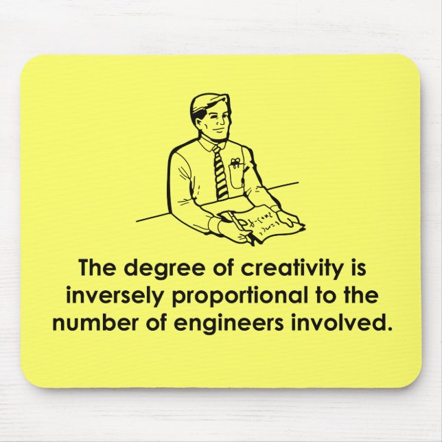 Engineers & Creativity Mouse Pad (Front)