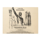Engineers Rule Canvas Wood Print