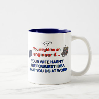 Engineer's Wife Two-Tone Coffee Mug