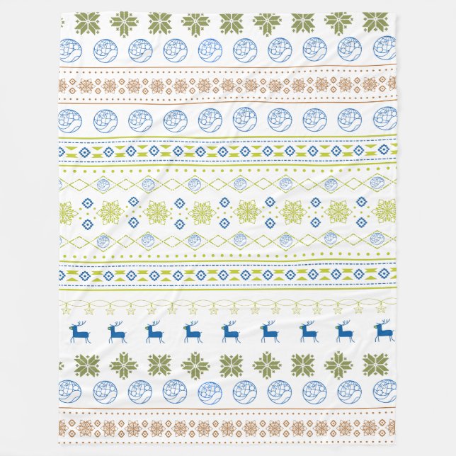 Engineers Without Borders USA Cozy Holiday Blanket (Front)