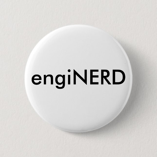 engiNERD 2 Inch Round Button (Front)