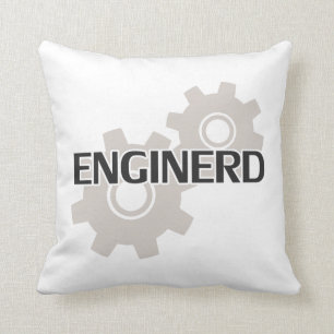 Enginerd Engineer Nerd Throw Pillow
