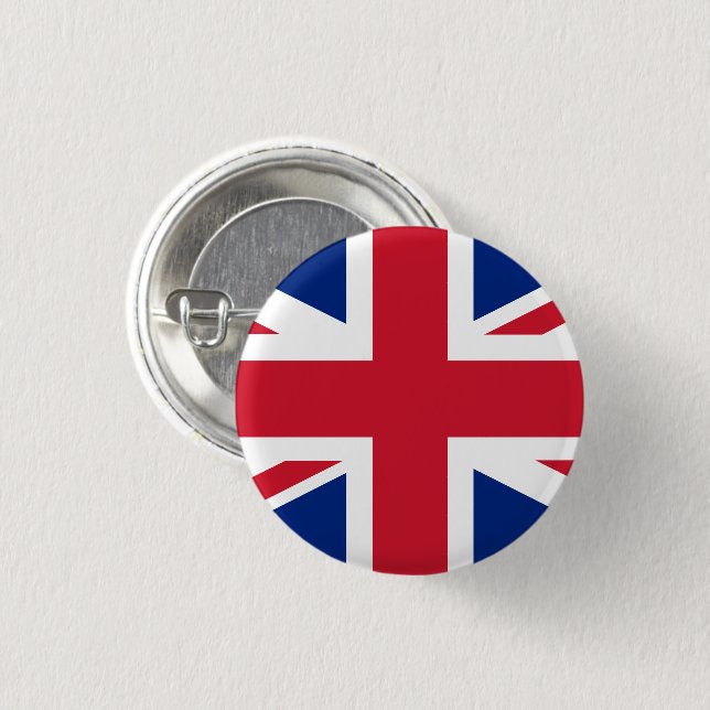 England 1 Inch Round Button (Front & Back)