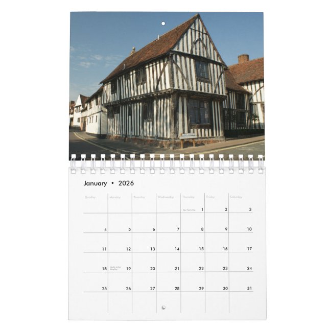 England 2015 Calendar (Jan 2026)