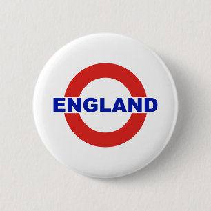 England 2 Inch Round Button