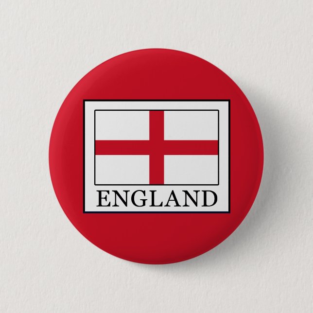 England 2 Inch Round Button (Front)
