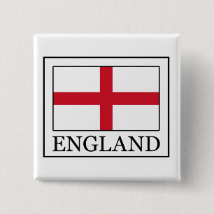 England 2 Inch Square Button