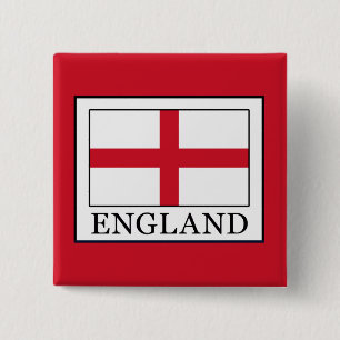 England 2 Inch Square Button