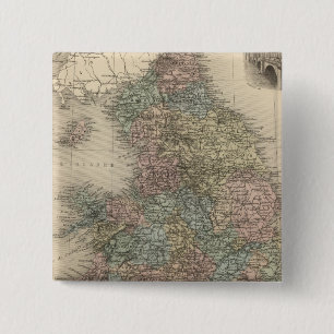 England 3 2 inch square button