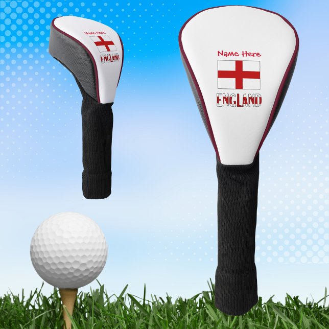 England and English Flag Red Personalization  Golf Head Cover (Creator Uploaded)