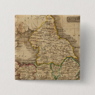 England and Wales 4 2 Inch Square Button
