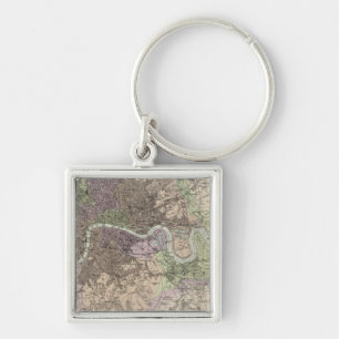 England and Wales - Cities, Ports and Harbours Keychain