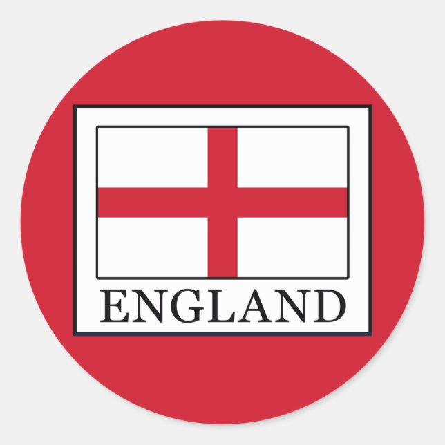 England Classic Round Sticker (Front)