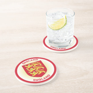 England Coat of Arms Circle Shape Coaster