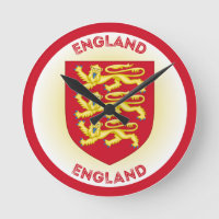 England Coat of Arms Circle Shape 