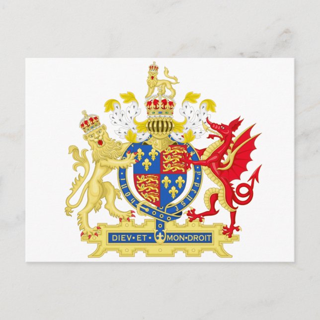 England Coat of arms Postcard (Front)