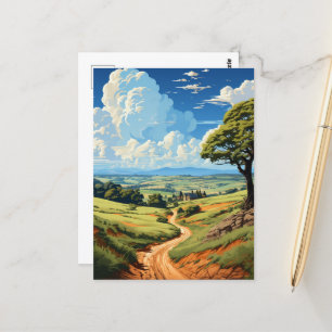 England Countryside Postcard