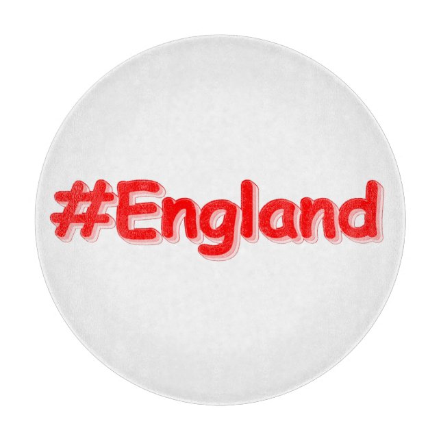"#England" Cute Design. Buy Now Cutting Board (Front)