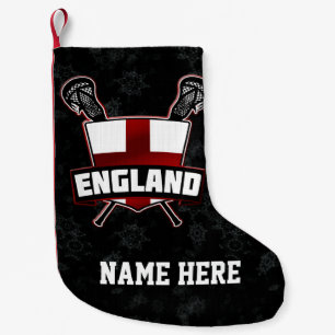 England English Lacrosse Flag Christmas Stocking