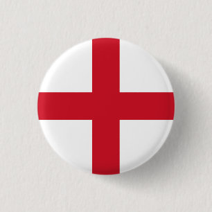 England Flag 1 Inch Round Button