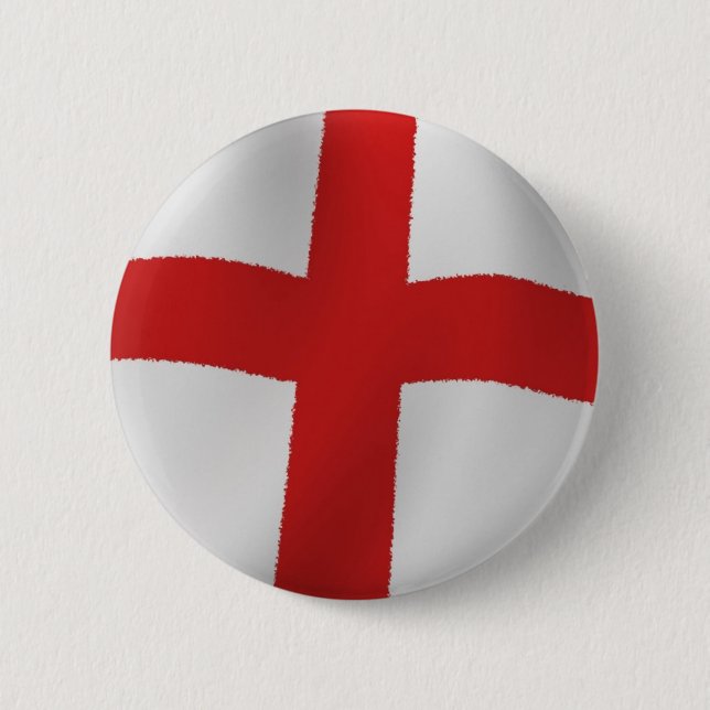 England Flag 2 Inch Round Button (Front)