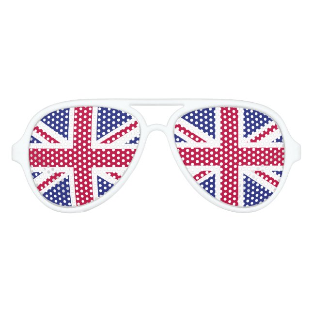 England Flag Aviator Sunglasses (Front)