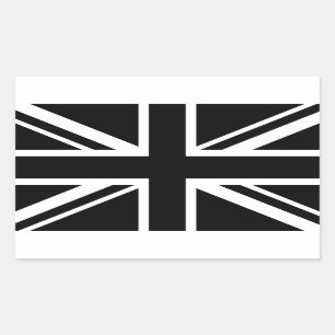 England Flag Black White Sticker