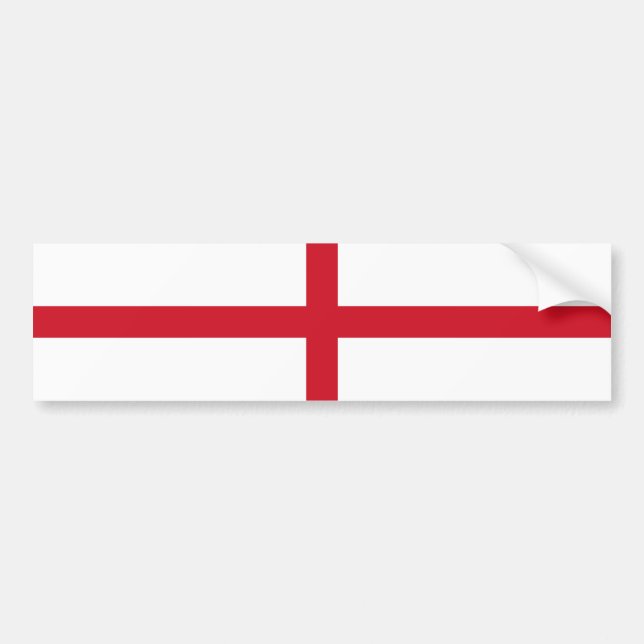 England Flag Bumper Sticker (Front)